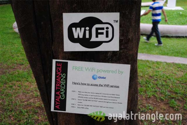 Ayala Triangle Gardens Free Wi-Fi